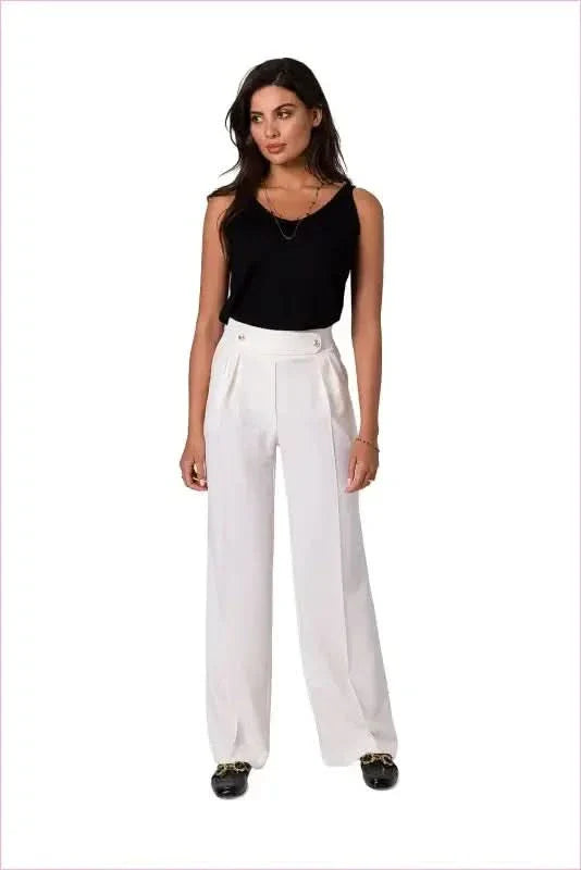 Gold Button Unique Style Pants