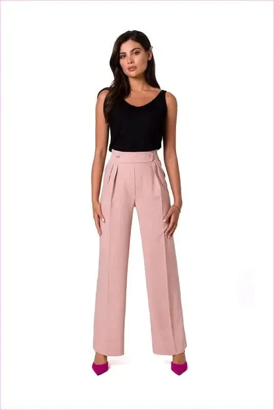 Gold Button Unique Style Pants