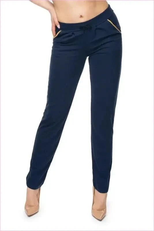 Gold Piping Trousers Unique Style Fashion