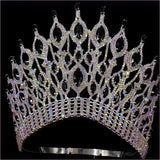 Gothic Tiara Black with Rhinestones for a Bold Bridal Look