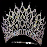 Gothic Tiara Black with Rhinestones for a Bold Bridal Look