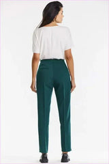 Gray Cigarette Pants Elegant Fashion Style