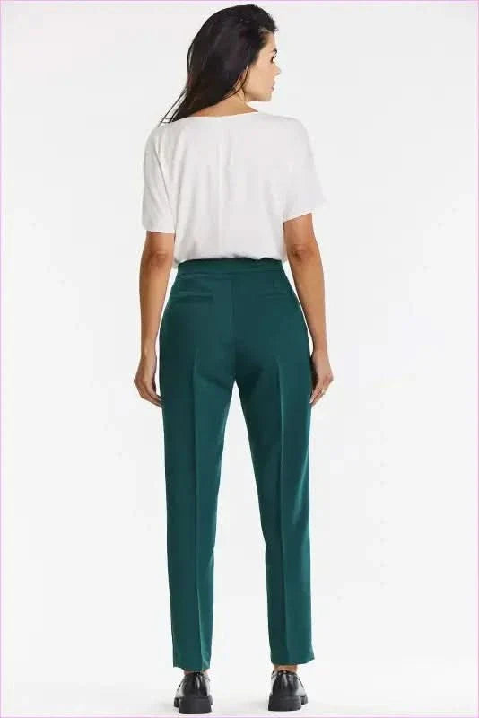 Gray Cigarette Pants Elegant Fashion Style
