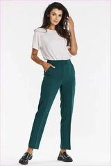 Gray Cigarette Pants Elegant Fashion Style