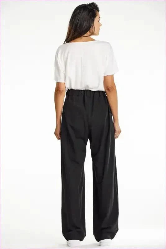 Gray Wide-leg Pants Fashion Style
