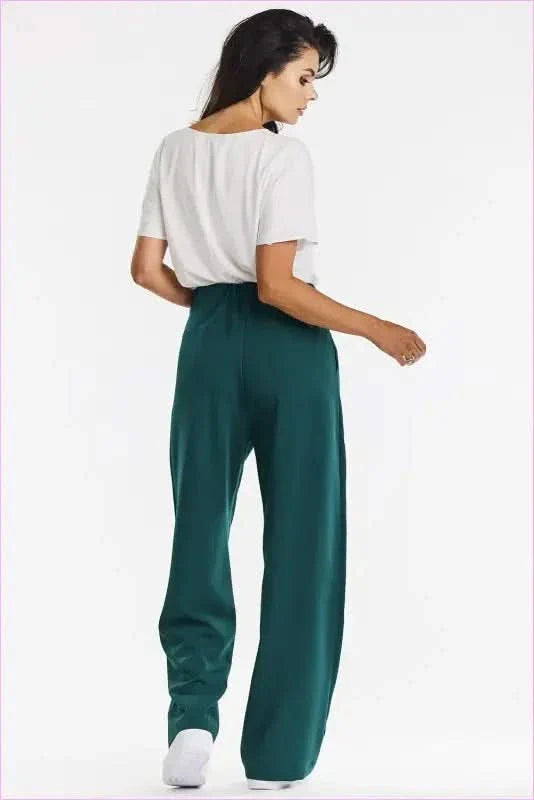 Gray Wide-leg Pants Fashion Style