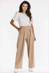 Gray Wide-leg Pants Fashion Style