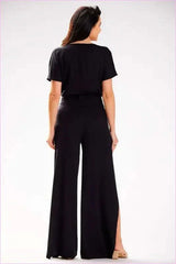 Grecian Style Viscose Pants Unique Polish Fashion