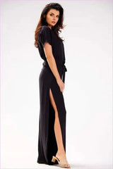 Grecian Style Viscose Pants Unique Polish Fashion