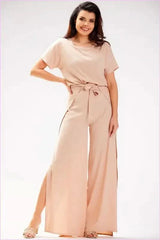 Grecian Style Viscose Pants Unique Polish Fashion