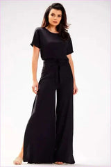 Grecian Style Viscose Pants Unique Polish Fashion