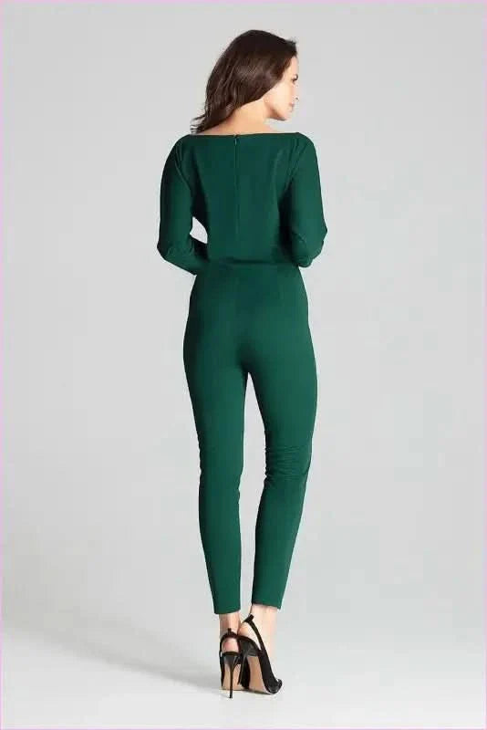 Grey Kimono Sleeve Jumpsuit Unique Style Fashion