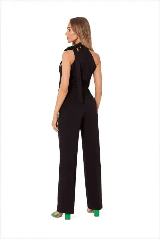 Halter Neck Pantsuit Unique Fashion Style