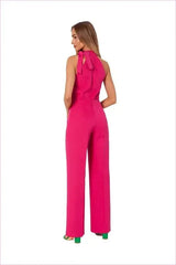 Halter Neck Pantsuit Unique Fashion Style