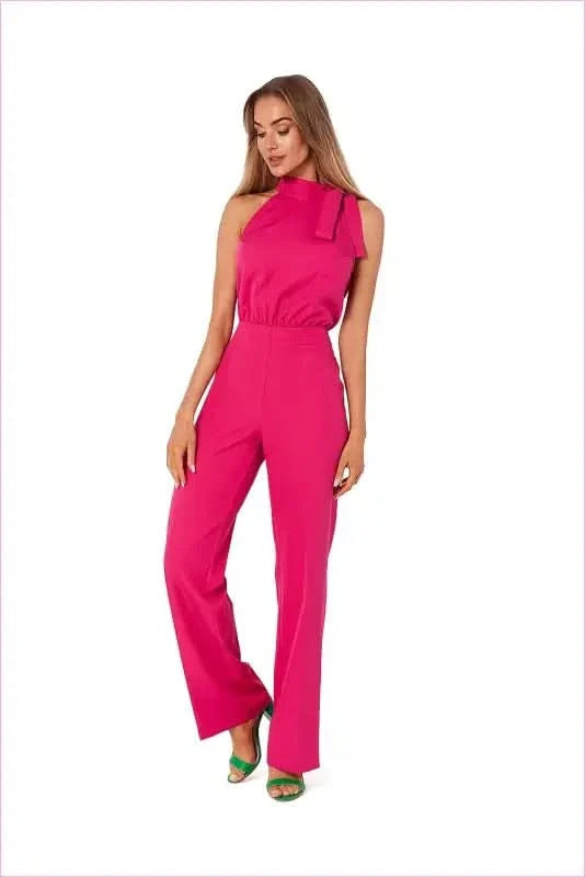 Halter Neck Pantsuit Unique Fashion Style