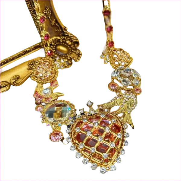 Heavy Bling Statement Luxury Drag Queen Necklace for Fashion Lovers