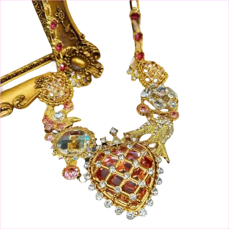 Heavy Bling Statement Luxury Drag Queen Necklace for Fashion Lovers