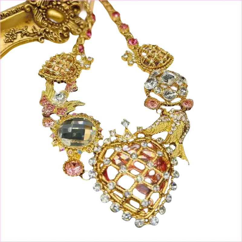 Heavy Bling Statement Luxury Drag Queen Necklace for Fashion Lovers