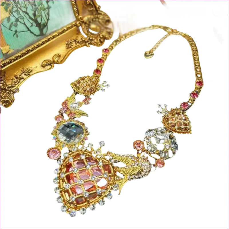 Heavy Bling Statement Luxury Drag Queen Necklace for Fashion Lovers