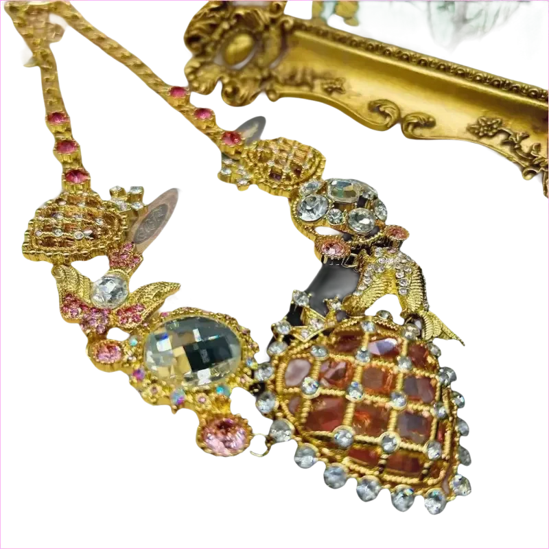 Heavy Bling Statement Luxury Drag Queen Necklace for Fashion Lovers
