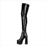 High Platform Heel Over-the-knee Boots for a Bold Style