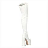 High Platform Heel Over-the-knee Boots for a Bold Style