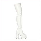 High Platform Heel Over-the-knee Boots for a Bold Style