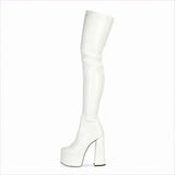High Platform Heel Over-the-knee Boots for a Bold Style