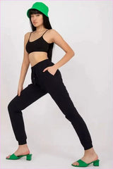High Rise Drawstring Sweatpants Unique Style
