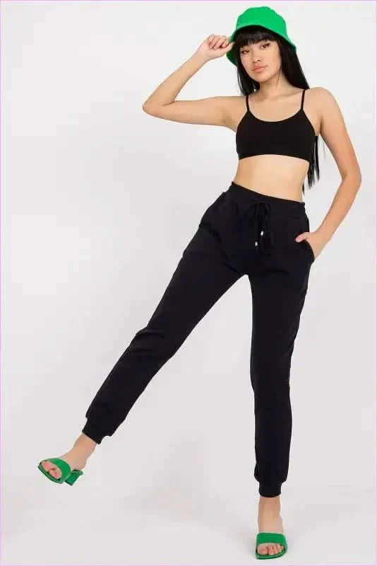 High Rise Drawstring Sweatpants Unique Style