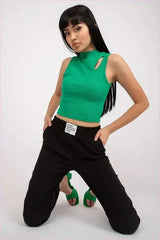 High Rise Elastic Waist Pants Women's Fashion