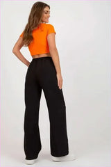 High Rise Fashion Pants Unique Style Trousers Elevated Waist Pants