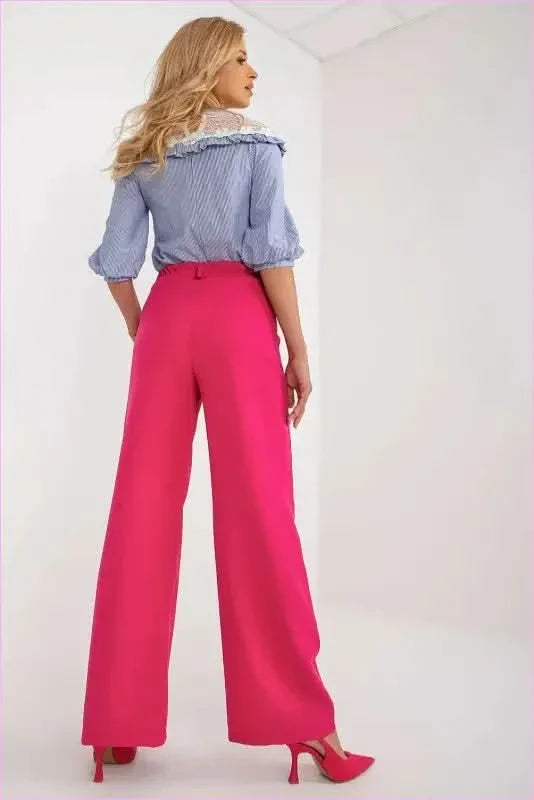 High Rise Fashion Pants Unique Style Trousers Elevated Waist Pants