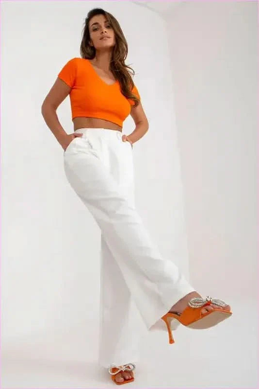 High Rise Fashion Pants Unique Style Trousers Elevated Waist Pants
