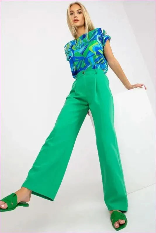 High Rise Fashion Pants Unique Style Trousers Elevated Waist Pants