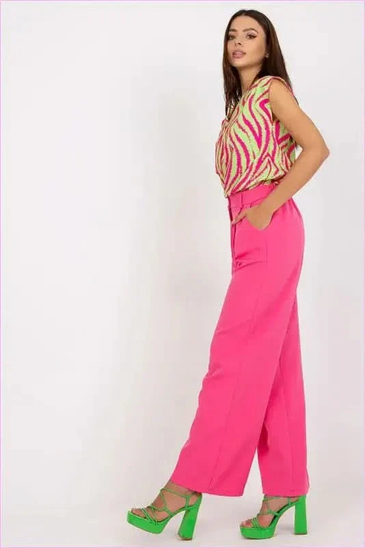 High Rise Fashion Pants Unique Style Trousers Elevated Waist Pants