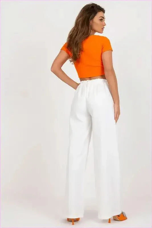 High Rise Fashion Pants Unique Style Trousers Elevated Waist Pants