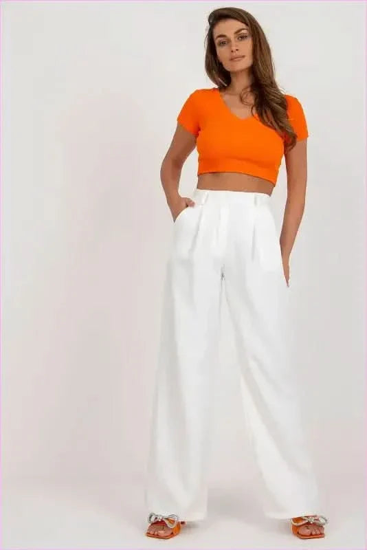 High Rise Fashion Pants Unique Style Trousers Elevated Waist Pants