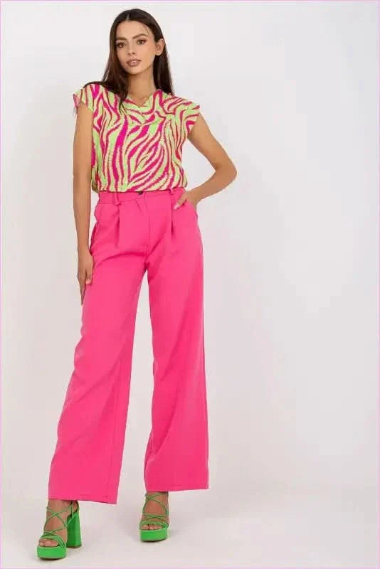 High Rise Fashion Pants Unique Style Trousers Elevated Waist Pants