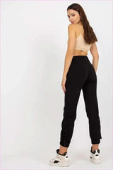 High Rise Tie Waist Sweatpants Unique Style