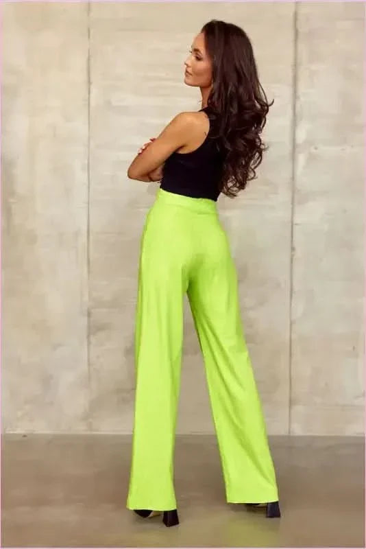 High Rise Wide Leg Fashion Pants