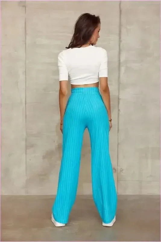 High Rise Wide Leg Fashion Pants