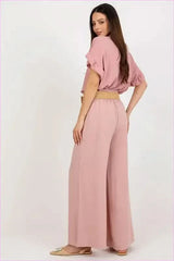 High Rise Wide Leg Pants Unique Fashion Style