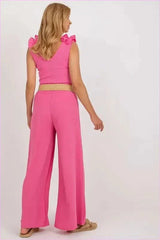 High Rise Wide Leg Pants Unique Fashion Style