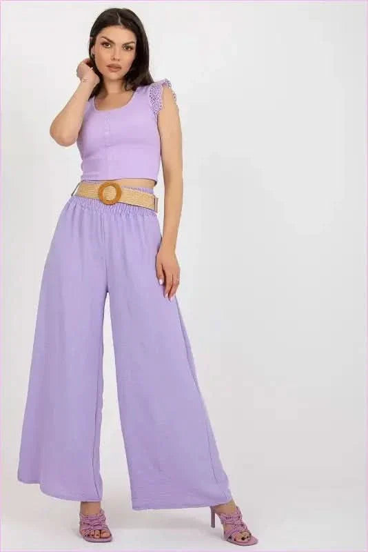 High Rise Wide Leg Pants Unique Fashion Style