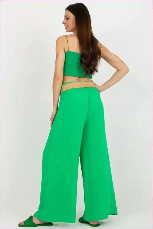 High Rise Wide Leg Pants Unique Fashion Style