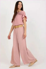 High Rise Wide Leg Pants Unique Fashion Style