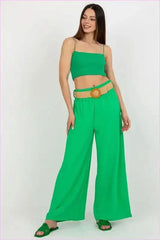 High Rise Wide Leg Pants Unique Fashion Style