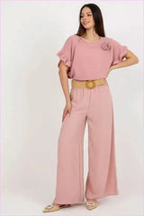High Rise Wide Leg Pants Unique Fashion Style