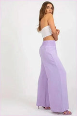 High Waist Crease Pants Unique Style Fashion
